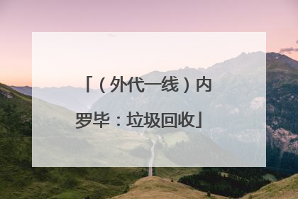 （外代一线）内罗毕：垃圾回收