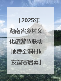 2025年湖南省乡村文化旅游节联动地暨金洞村k友谊赛启幕