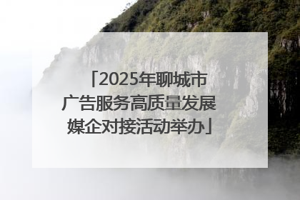 2025年聊城市广告服务高质量发展媒企对接活动举办
