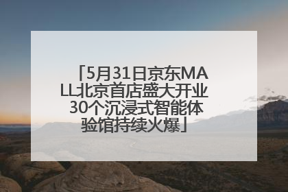 5月31日京东MALL北京首店盛大开业 30个沉浸式智能体验馆持续火爆