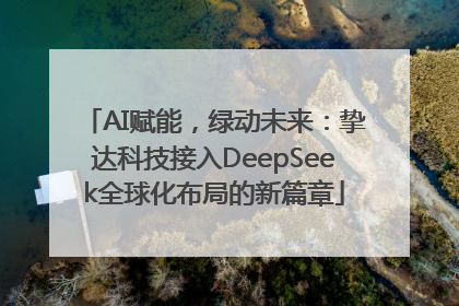 AI赋能，绿动未来：挚达科技接入DeepSeek全球化布局的新篇章